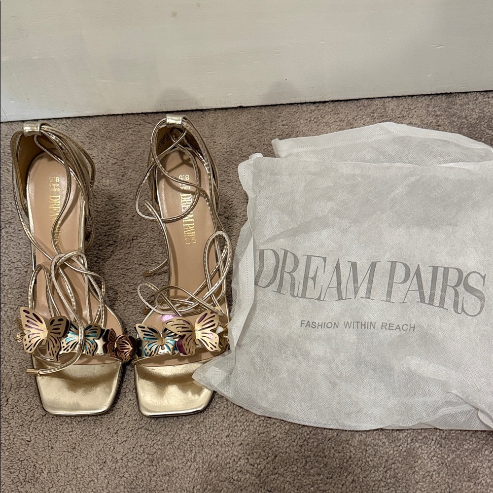 Dream Pairs Metallic Butterfly Heels
